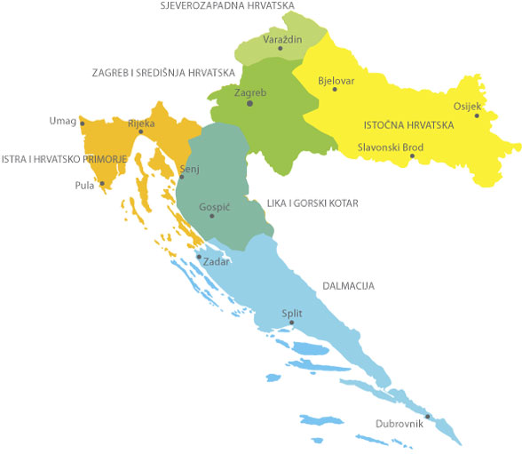 moslavina karta Croatia Health   Regions moslavina karta